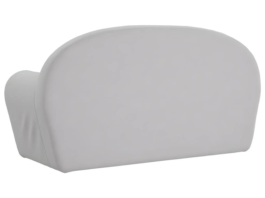 Canapé Pour Enfants à 2 Places Gris Clair Peluche Douce 5 Canapé Pour Enfants à 2 Places Gris Clair Peluche Douce – Image 5