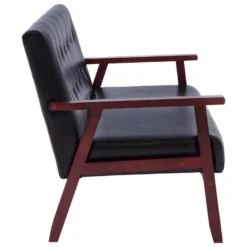 Canapé à 3 Places Noir Similicuir -Promos Chesteris Boutique canape 22010467