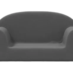 Canapé Pour Enfants à 2 Places Anthracite Peluche Douce -Promos Chesteris Boutique canape 22011015
