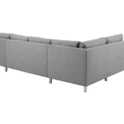 Calverton Canapé D'angle Avec Chaise Longue Vers La Droite En Gris Clair. -Promos Chesteris Boutique canape 22043039