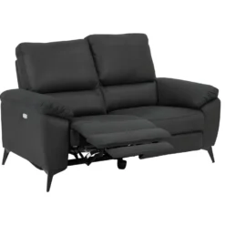 Rie Canapé 2 Places, Fauteuil Inclinable électrique, Gris. -Promos Chesteris Boutique canape 22043075