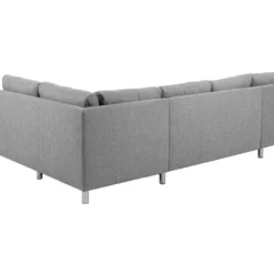 Calverton Canapé D'angle Avec Chaise Longue à Gauche En Gris Clair. -Promos Chesteris Boutique canape 22043155