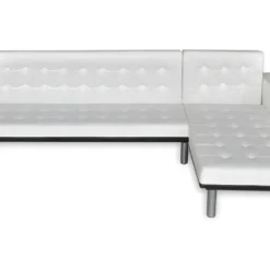 Canapé-lit D'angle Cuir Synthétique Blanc 10 Canapé-lit D'angle Cuir Synthétique Blanc -Promos Chesteris Boutique canape 22059667