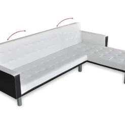 Canapé-lit D'angle Cuir Synthétique Blanc 11 Canapé-lit D'angle Cuir Synthétique Blanc -Promos Chesteris Boutique canape 22059669