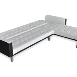 Canapé-lit D'angle Cuir Synthétique Blanc 12 Canapé-lit D'angle Cuir Synthétique Blanc -Promos Chesteris Boutique canape 22059671