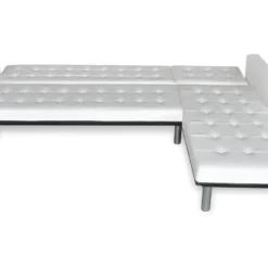 Canapé-lit D'angle Cuir Synthétique Blanc 13 Canapé-lit D'angle Cuir Synthétique Blanc -Promos Chesteris Boutique canape 22059673