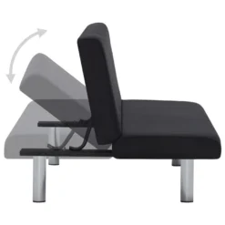 Canapé-lit Noir Polyester -Promos Chesteris Boutique canape 22059909