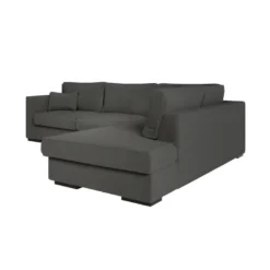 Canapé D'angle BELAMI En Tissu - Gris Anthracite, Angle Droit -Promos Chesteris Boutique canape 22077423