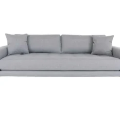 Lido Canapé 3 Pers., 2 Coussins Décoratifs Inclus, Gris Clair-gris.