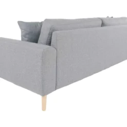 Lido Canapé 3 Pers., 2 Coussins Décoratifs Inclus, Gris Clair-gris. -Promos Chesteris Boutique canape 22086661