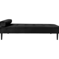 Ciso Lit De Jour En Velours Noir.