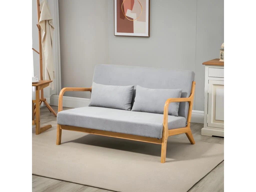 Canapé Lounge 2 Places CRUZ Gris 2 Canapé Lounge 2 Places CRUZ Gris – Image 2