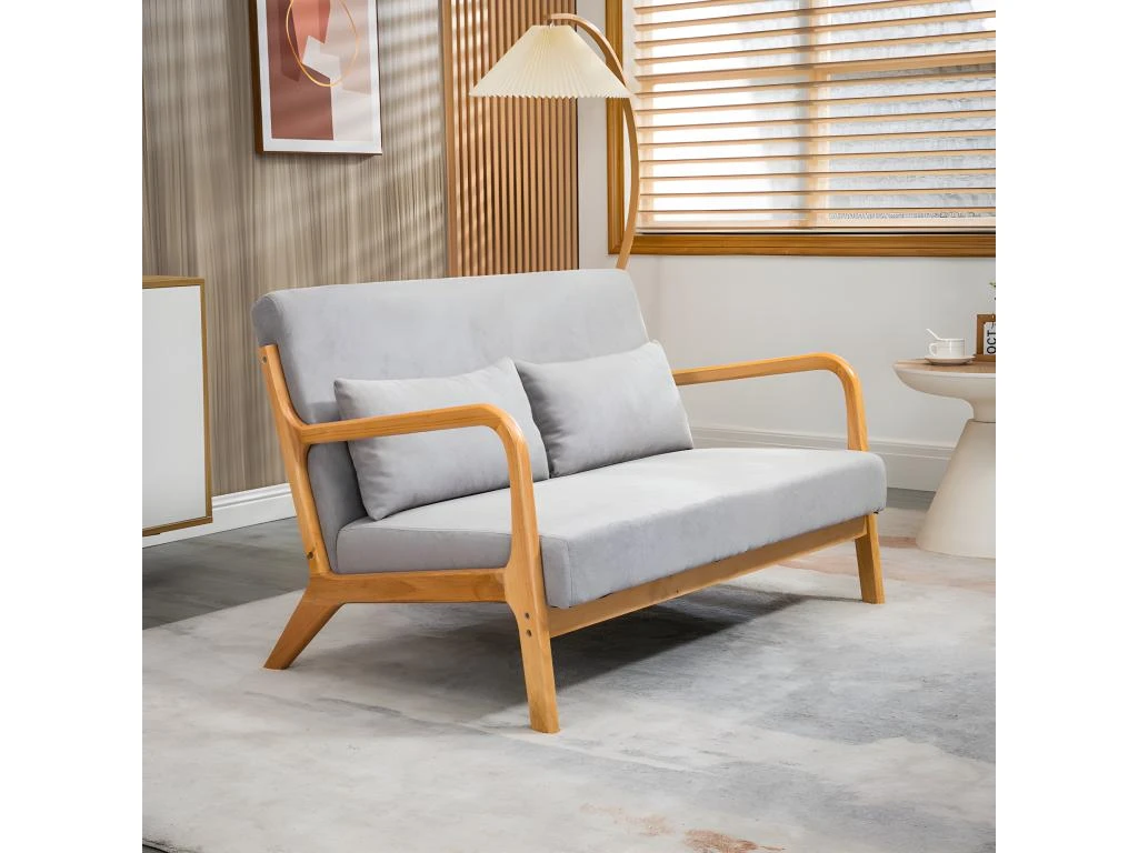 Canapé Lounge 2 Places CRUZ Gris 4 Canapé Lounge 2 Places CRUZ Gris – Image 4