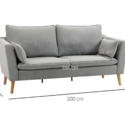 Canapé 2 Places GANDIA Gris -Promos Chesteris Boutique canape 22099441