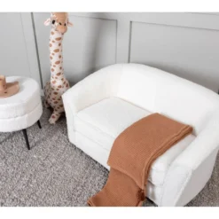 Teddy Sofa 2 Personnes Pour Enfant, Blanc. -Promos Chesteris Boutique canape 22104809