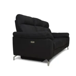 Sena Canapé 3 Personnes En Tissu, Noir. -Promos Chesteris Boutique canape 22104833