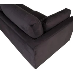 Boom Canapé 3 Personnes En Velours, Noir. -Promos Chesteris Boutique canape 22105025