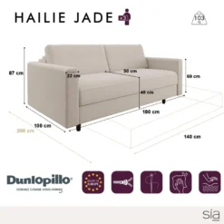 Canapé Convertible Matelas Velours Gris Béton 140cm 11 Canapé Convertible Matelas Velours Gris Béton 140cm -Promos Chesteris Boutique canape 22118581