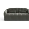 Canapé Convertible Express Dunlopillo Velours Gris Graphite 160cm