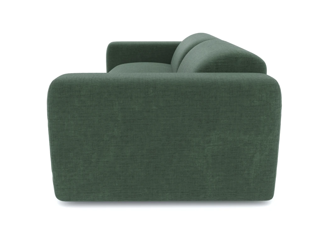 Canapé 4 Places Velours Texturé Vert émeraude 2 Canapé 4 Places Velours Texturé Vert émeraude – Image 2