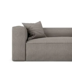 Canapé 3 Places Tissu Tramé Taupe -Promos Chesteris Boutique canape 22207403