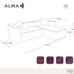 Canapé D'angle Droit Tissu Tramé Taupe 7 Canapé D'angle Droit Tissu Tramé Taupe -Promos Chesteris Boutique canape 22210319