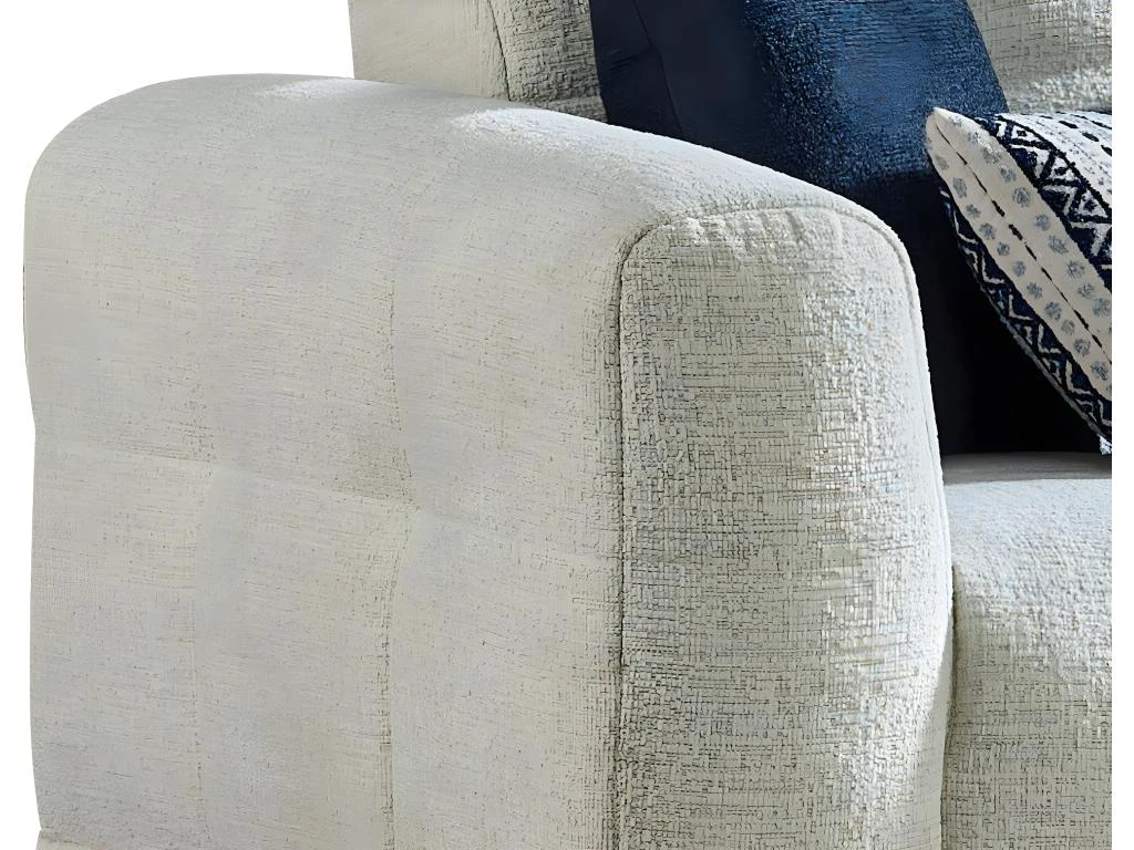 Canapé 3 Places En Tissu Chiné Blanc RICADI De Pascal Morabito 5 Canapé 3 Places En Tissu Chiné Blanc RICADI De Pascal Morabito – Image 5