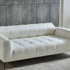 Canapé 3 Places En Tissu Chiné Blanc RICADI De Pascal Morabito 12 Canapé 3 Places En Tissu Chiné Blanc RICADI De Pascal Morabito -Promos Chesteris Boutique canape 22215479