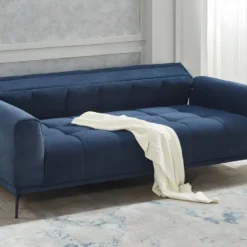 Canapé 3 Places En Tissu Chiné Bleu RICADI De Pascal Morabito -Promos Chesteris Boutique canape 22215733