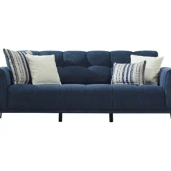 Canapé 3 Places En Tissu Chiné Bleu RICADI De Pascal Morabito -Promos Chesteris Boutique canape 22215745