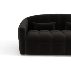 Canapé Convertible Express Matelas Tissu Bouclette Noir 160cm 9 Canapé Convertible Express Matelas Tissu Bouclette Noir 160cm -Promos Chesteris Boutique canape 22248765