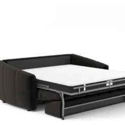 Canapé Convertible Express Matelas Tissu Bouclette Noir 160cm 10 Canapé Convertible Express Matelas Tissu Bouclette Noir 160cm -Promos Chesteris Boutique canape 22248767