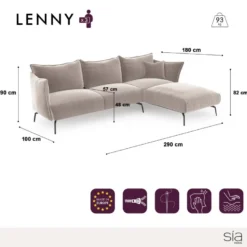 Canapé D'angle Droit Velours Texturé Noir -Promos Chesteris Boutique canape 22248871