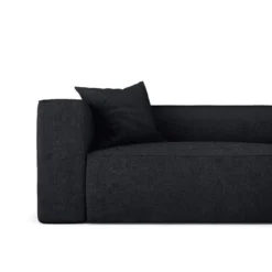 Canapé D'angle Symétrique Tissu Bouclette Noir 6 Canapé D'angle Symétrique Tissu Bouclette Noir -Promos Chesteris Boutique canape 22248885