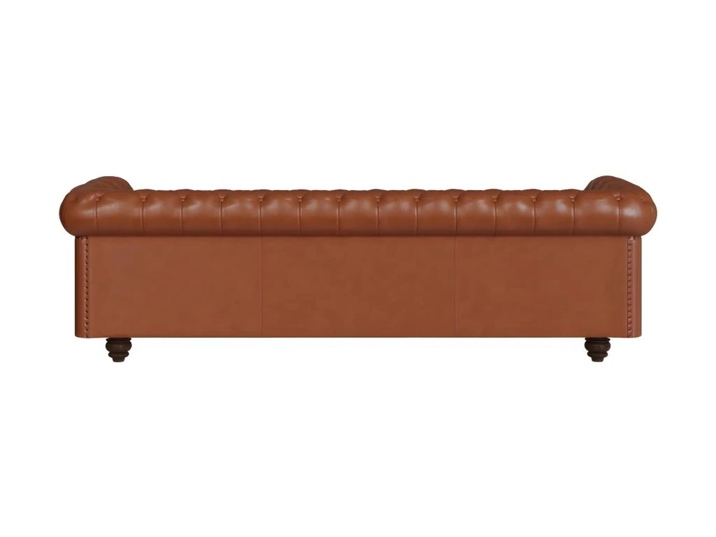 Canapé 3 Places Chesterfield En Cuir 6 Canapé 3 Places Chesterfield En Cuir – Image 6