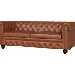 Canapé 2 Places Chesterfield En Cuir -Promos Chesteris Boutique canape 22348697