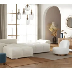 CASSANDRA - Canapé D'angle Convertible Avec Coffre En Tissu - Beige - Angle Gauche 16 CASSANDRA - Canapé D'angle Convertible Avec Coffre En Tissu - Beige - Angle Gauche -Promos Chesteris Boutique canape 22372179