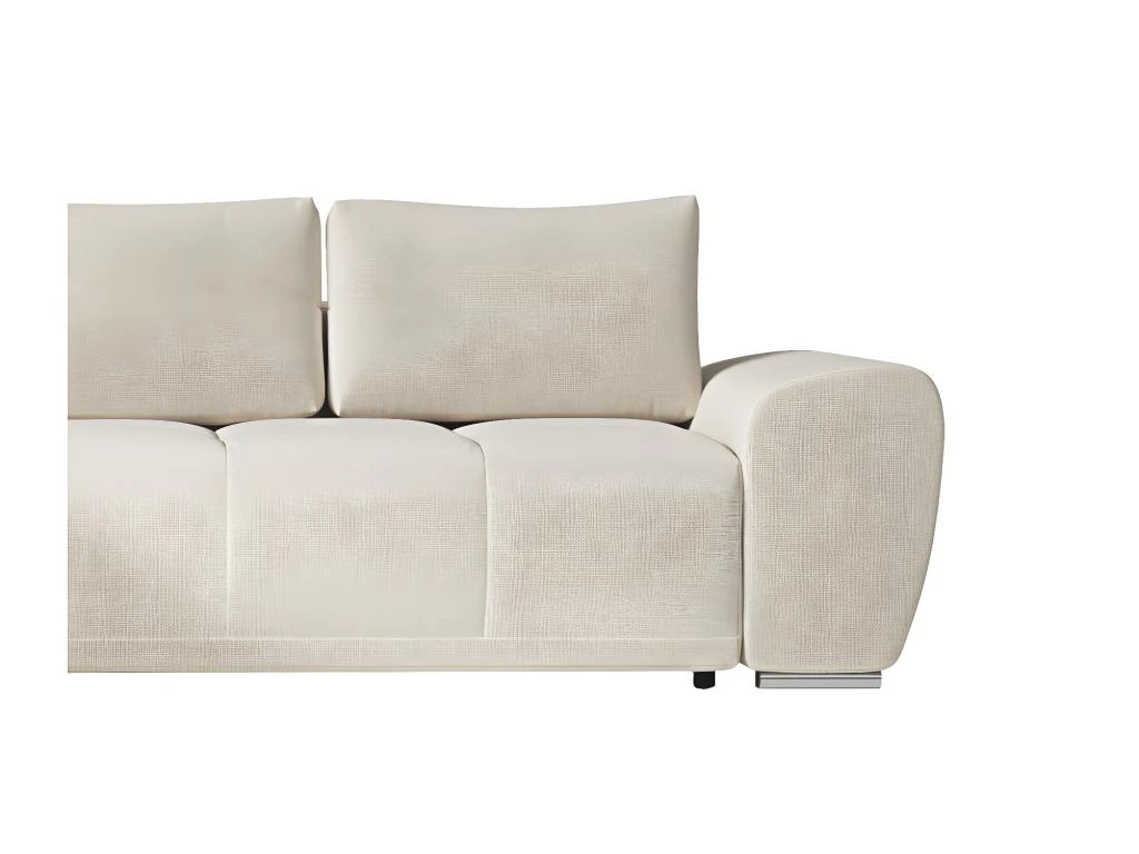 CASSANDRA - Canapé D'angle Convertible Avec Coffre En Tissu - Beige - Angle Gauche 10 CASSANDRA - Canapé D'angle Convertible Avec Coffre En Tissu - Beige - Angle Gauche – Image 10