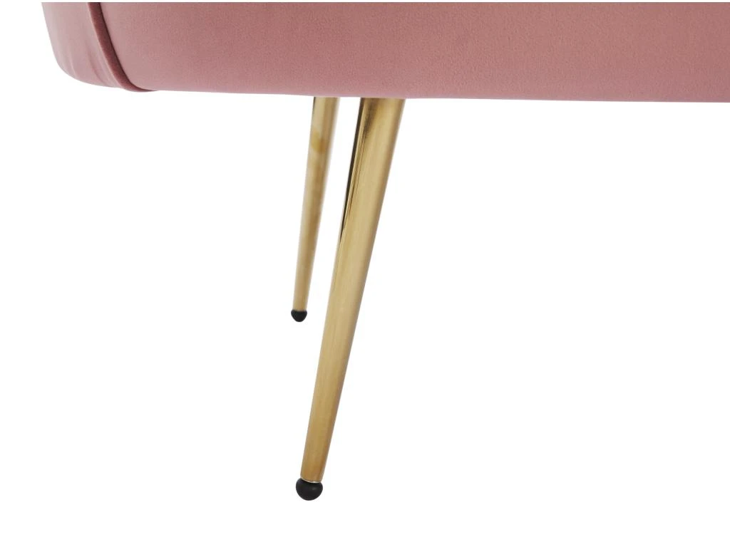 Canapé 2 Places Coquillage En Velours Rose DANDELION De Pascal Morabito 6 Canapé 2 Places Coquillage En Velours Rose DANDELION De Pascal Morabito – Image 6