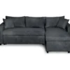 Canapé D'Angle Convertible En Tissu Avec Coffre De Rangement