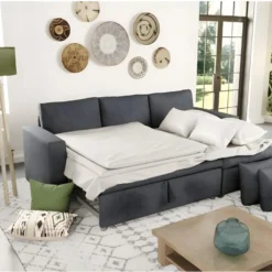 Canapé D'Angle Convertible En Tissu Avec Coffre De Rangement -Promos Chesteris Boutique canape 22447749