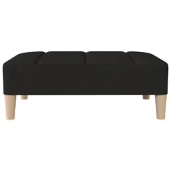 Canapé-lit 2 Places Et Tabouret Deux Oreillers Noir Tissu 19 Canapé-lit 2 Places Et Tabouret Deux Oreillers Noir Tissu -Promos Chesteris Boutique canape 22584969