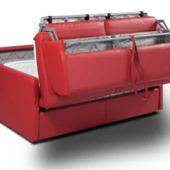 Canapé 3 Places Convertible Express En Simili CALIFE - Rouge - Couchage 140 Cm - Matelas 14 Cm 12 Canapé 3 Places Convertible Express En Simili CALIFE - Rouge - Couchage 140 Cm - Matelas 14 Cm -Promos Chesteris Boutique canape 226049