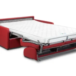 Canapé 3 Places Convertible Express En Simili CALIFE - Rouge - Couchage 140 Cm - Matelas 14 Cm 11 Canapé 3 Places Convertible Express En Simili CALIFE - Rouge - Couchage 140 Cm - Matelas 14 Cm -Promos Chesteris Boutique canape 226779