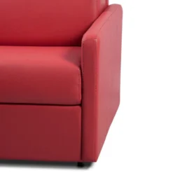 Canapé 3 Places Convertible Express En Simili CALIFE - Rouge - Couchage 140 Cm - Matelas 14 Cm 13 Canapé 3 Places Convertible Express En Simili CALIFE - Rouge - Couchage 140 Cm - Matelas 14 Cm -Promos Chesteris Boutique canape 226783