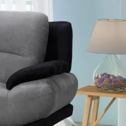 Canapé 3 Places En Microfibre MUSKO - Bicolore Gris Et Noir 7 Canapé 3 Places En Microfibre MUSKO - Bicolore Gris Et Noir -Promos Chesteris Boutique canape 227145