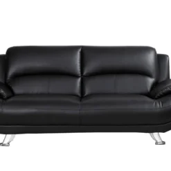Canapé 3 Places En Simili MUSKO - Noir 9 Canapé 3 Places En Simili MUSKO - Noir -Promos Chesteris Boutique canape 227193