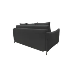 PICADILY Canapé Convertible 3 Places Noir Matelas Dunlopillo 140cm -Promos Chesteris Boutique canape 22720275