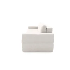 Canapé 4 Places Convertible Coffre Noyer Tissu Tramé Crème 10 Canapé 4 Places Convertible Coffre Noyer Tissu Tramé Crème -Promos Chesteris Boutique canape 22781833