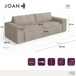 Canapé Convertible Express Dunlopillo Velours Noir 140cm -Promos Chesteris Boutique canape 22802827